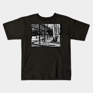 Downtown patio. Kids T-Shirt